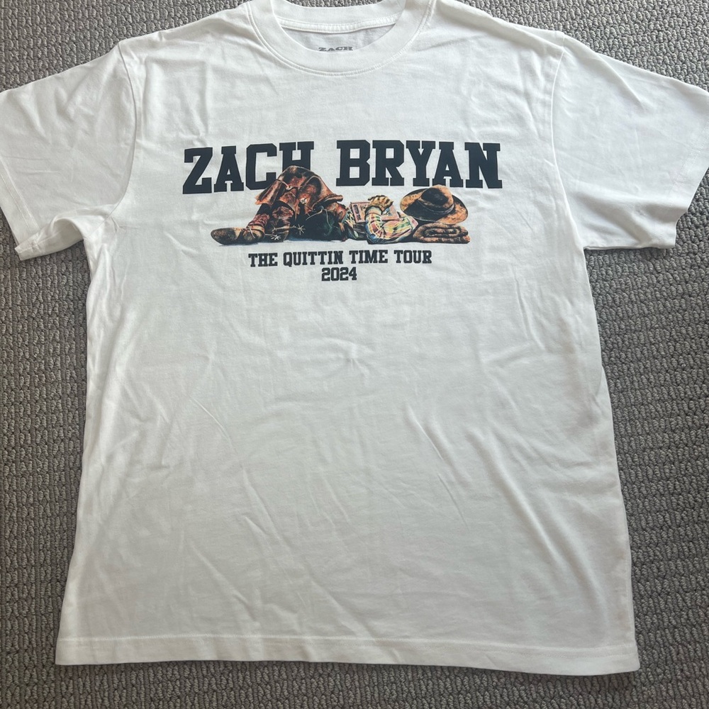 Official Concert Tour Merchandise Zach Bryan T-Shirt Tee - Brand New